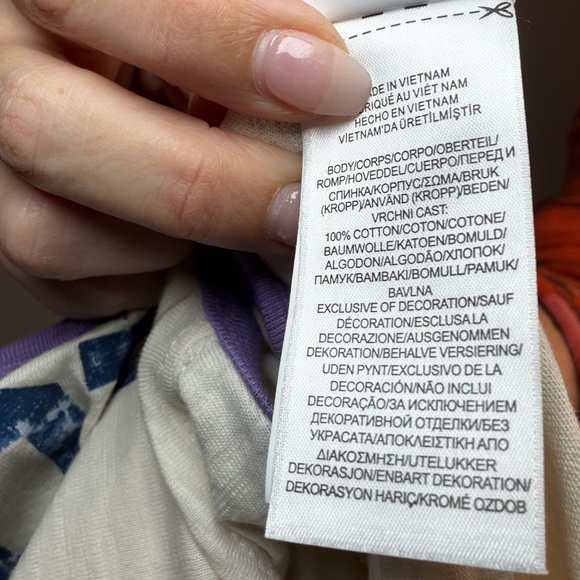 NWT Polo Ralph Lauren 67 Ringer Tee Lavender Trim Distressed Vintage Look Siz - Picture 5 of 5